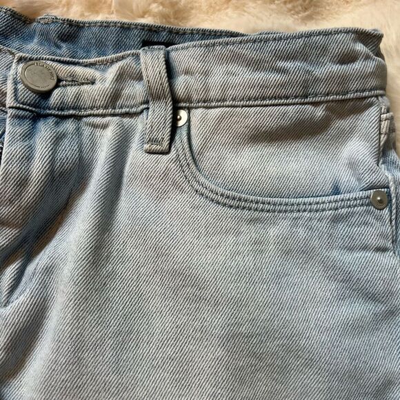 Blank NYC Blue Jean Shorts Distressed Cut-Off Hem Sz 27 - Picture 4 of 10